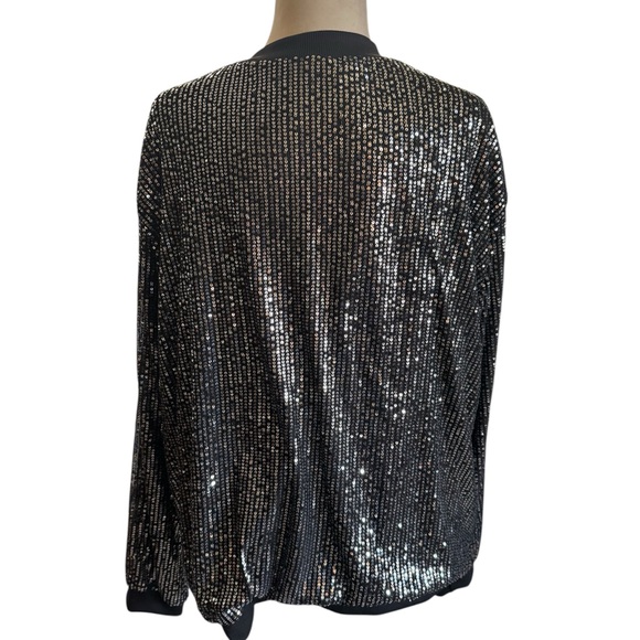 Plus Sequin Black Jacket - Picture 2 of 5